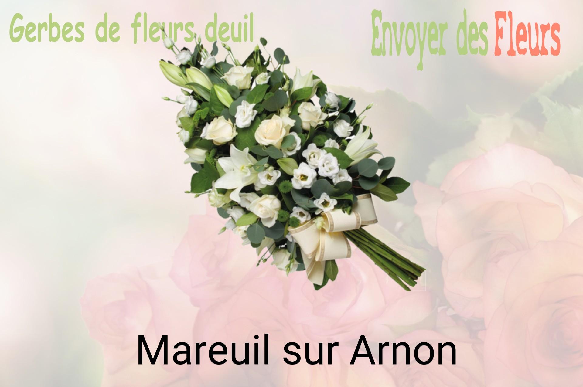 Gerbe de fleurs de deuil livrée à Mareuil-sur-Arnon