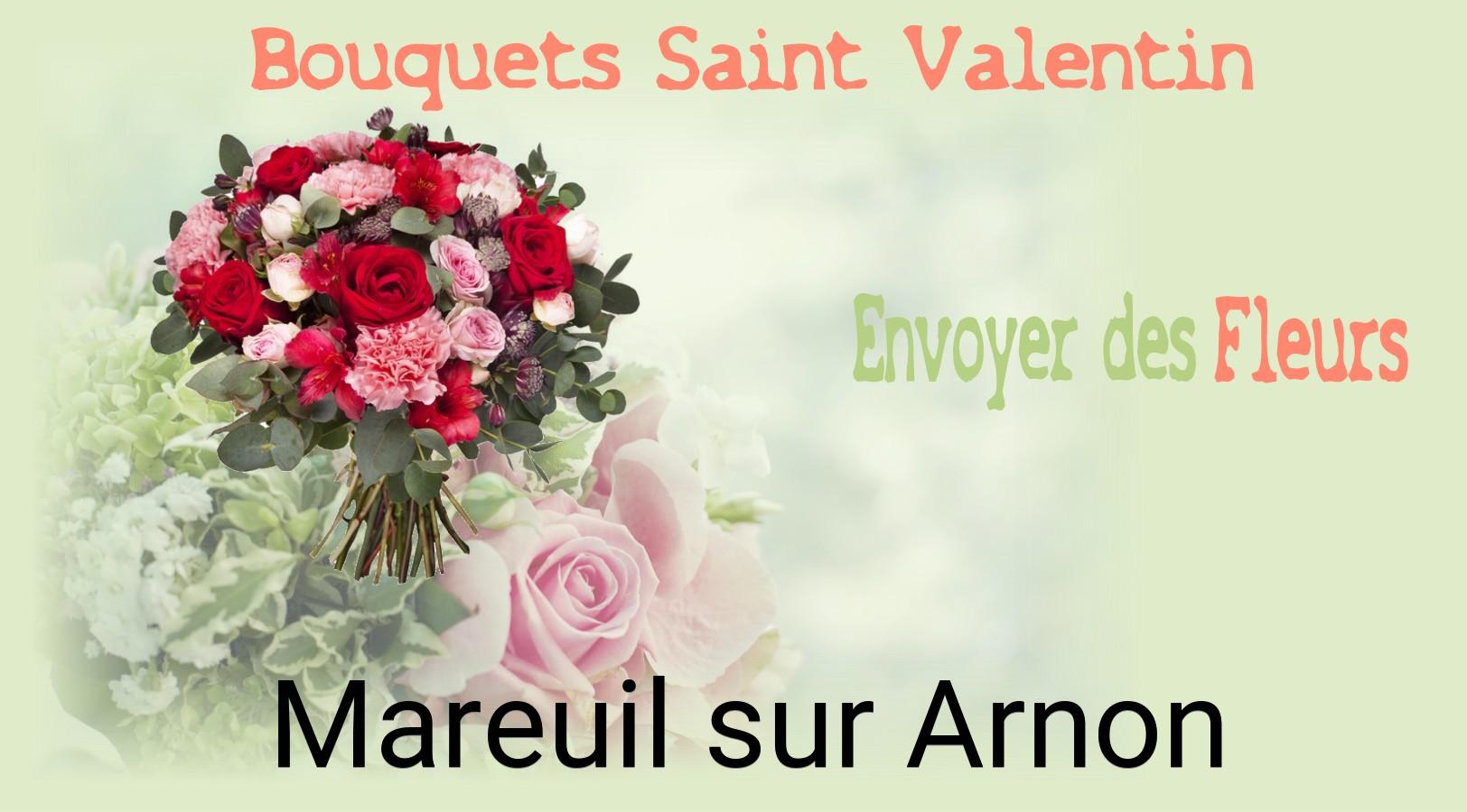 Roses de Saint-Valentin livrées à Mareuil-sur-Arnon